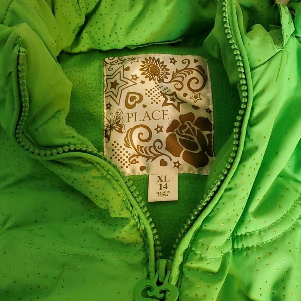 Girls Green Children Place Coat Vest Size XL (14) - Picture 2 of 8